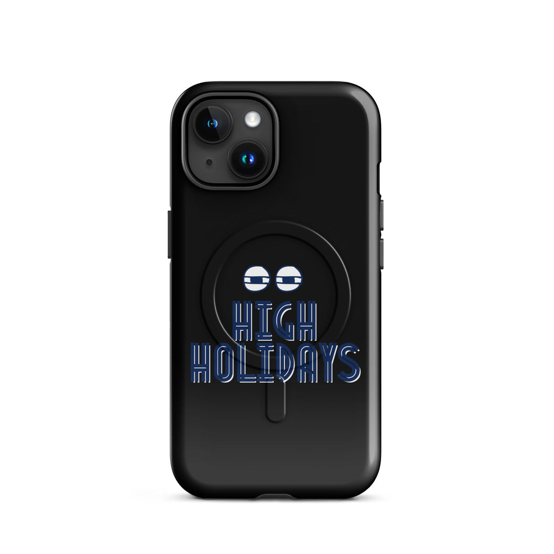 High Holidays Jewish pride magsafe® tough case for iphone® in Glossy - back view