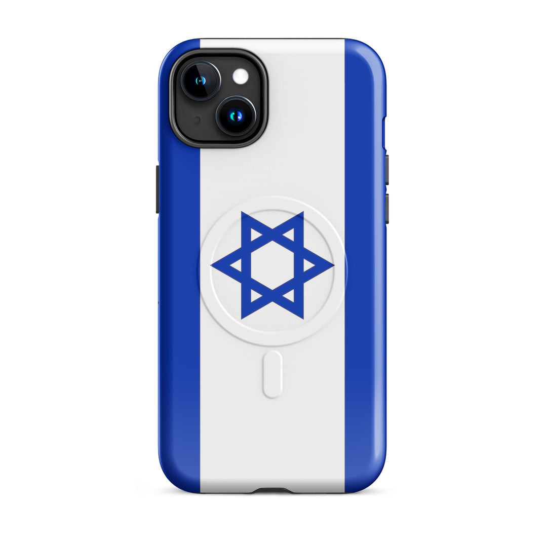 Israel Flag Israel magsafe® tough case for iphone® in Glossy - close-up