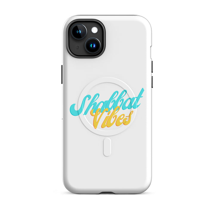 Shabbat Vibes Jewish pride magsafe® tough case for iphone® in Glossy - close-up