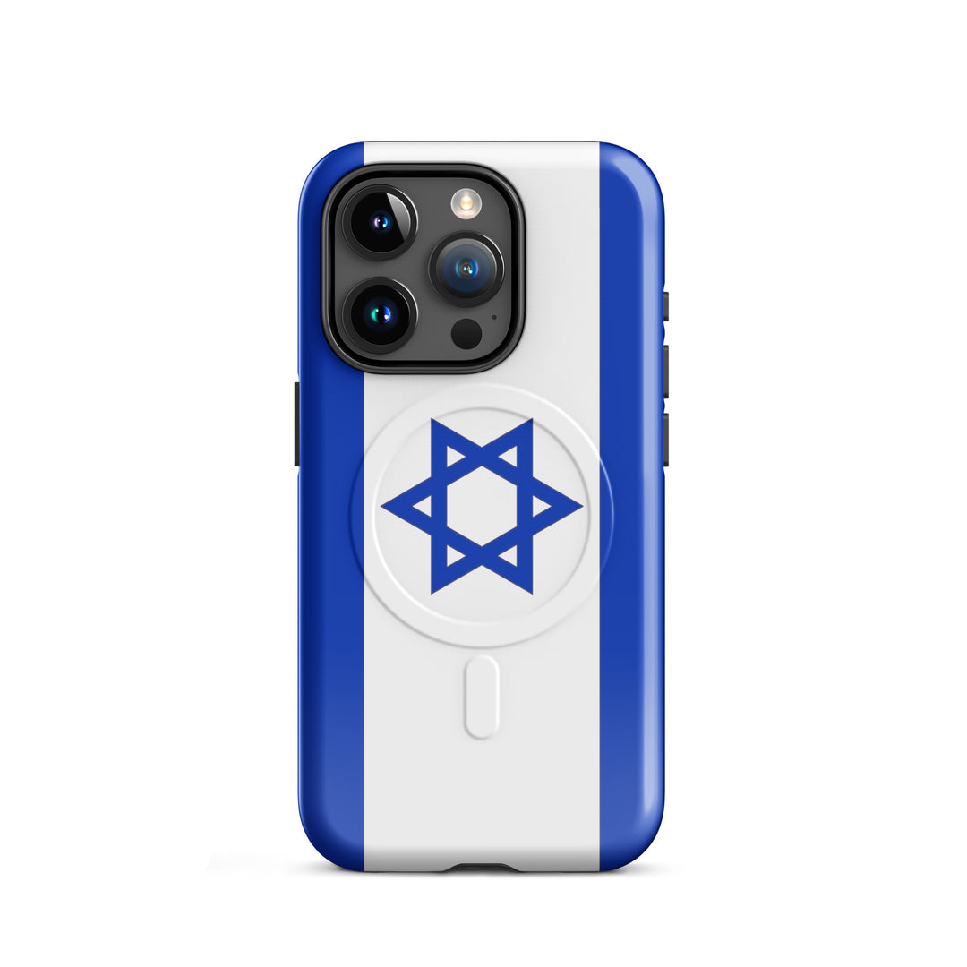 Israel Flag Israel magsafe® tough case for iphone® in Glossy - lifestyle shot