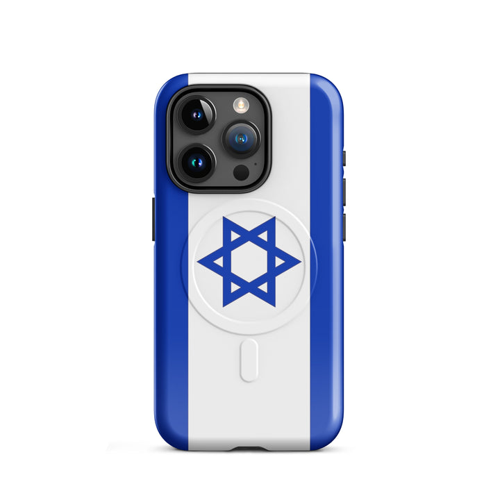 Israel Flag Israel magsafe® tough case for iphone® in Glossy - lifestyle shot