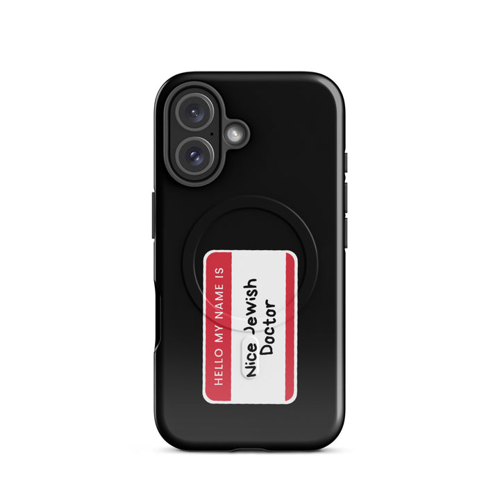 Nice Jewish Doctor Jewish pride magsafe® tough case for iphone® in Glossy - back view