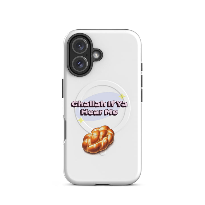 Challah if ya hear me Jewish pride magsafe® tough case for iphone® in Glossy - back view
