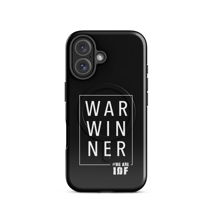 War Winner Jewish pride magsafe® tough case for iphone® in Glossy - back view