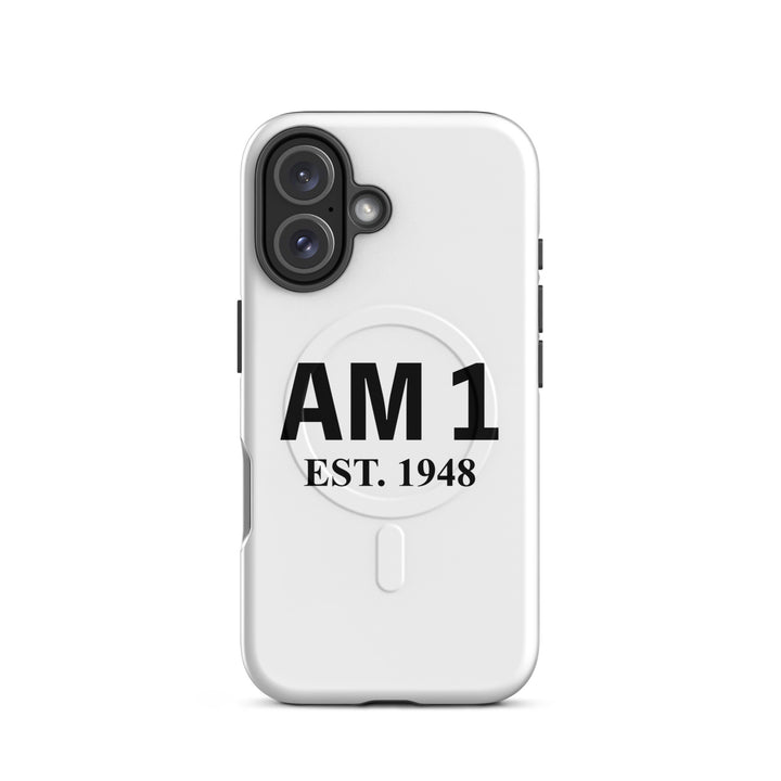 AM 1 | עם 1 Jewish pride magsafe® tough case for iphone® in Glossy - back view