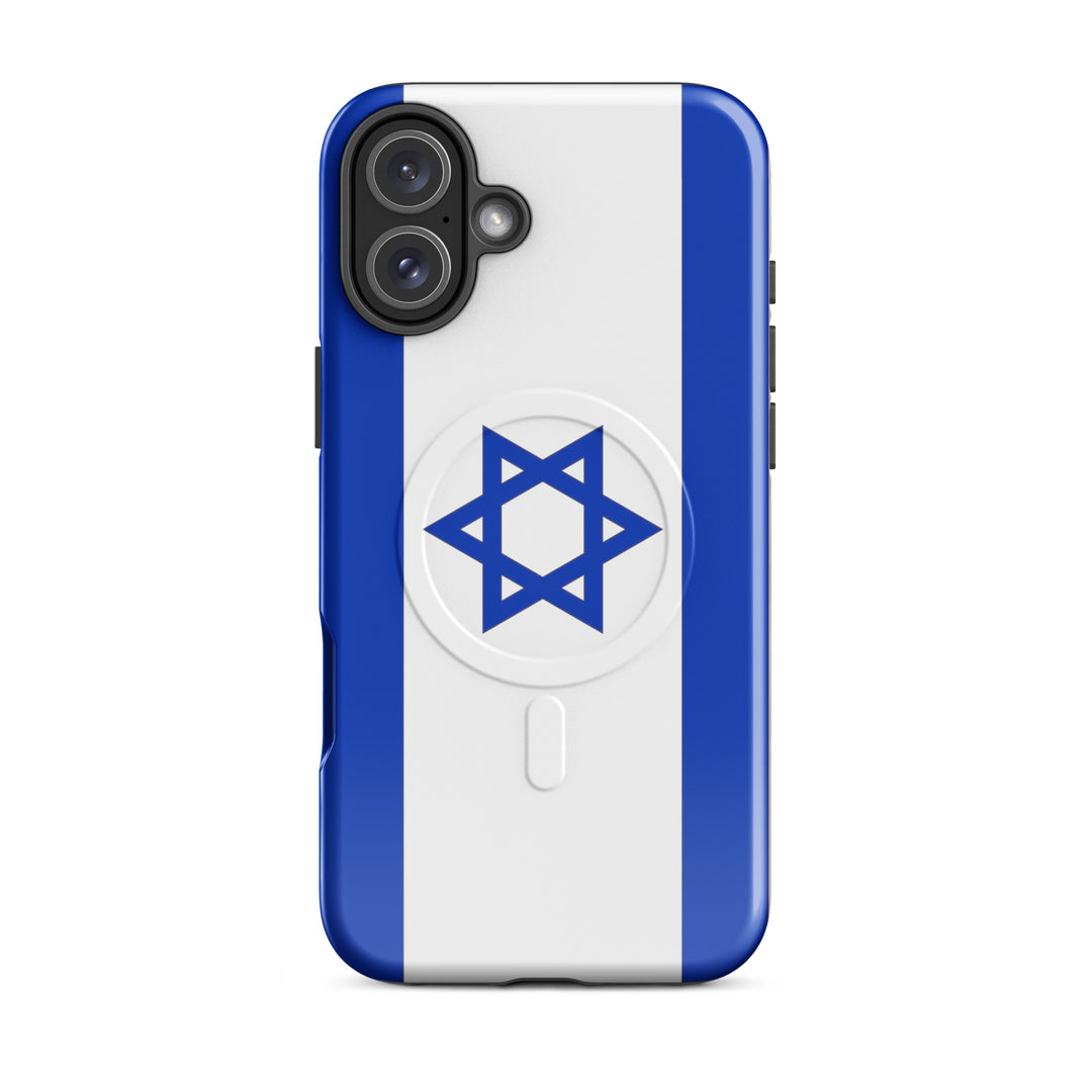 Israel Flag Israel magsafe® tough case for iphone® in Glossy - close-up