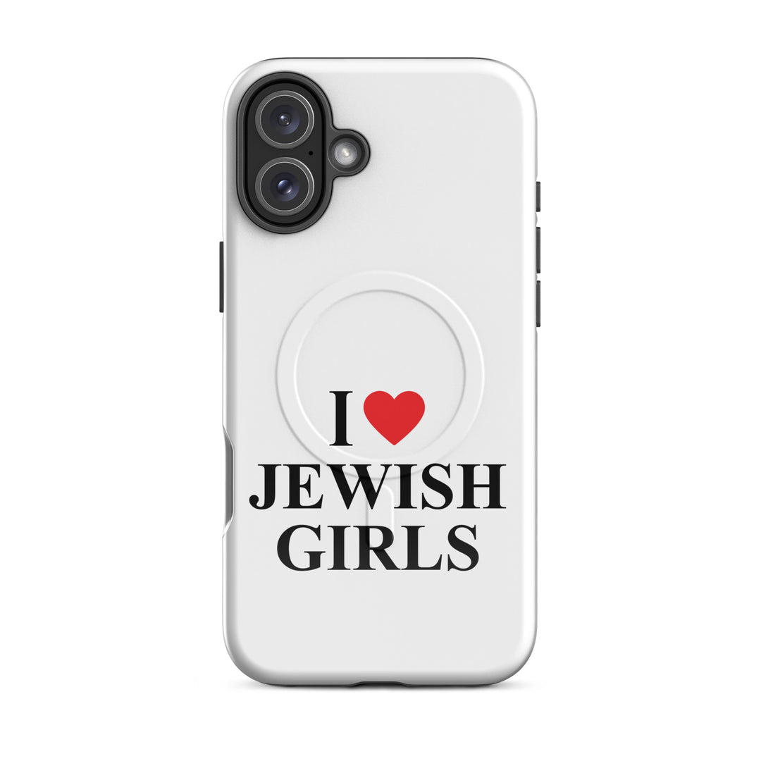 I Love Jewish Girls Jewish pride magsafe® tough case for iphone® in Glossy - close-up