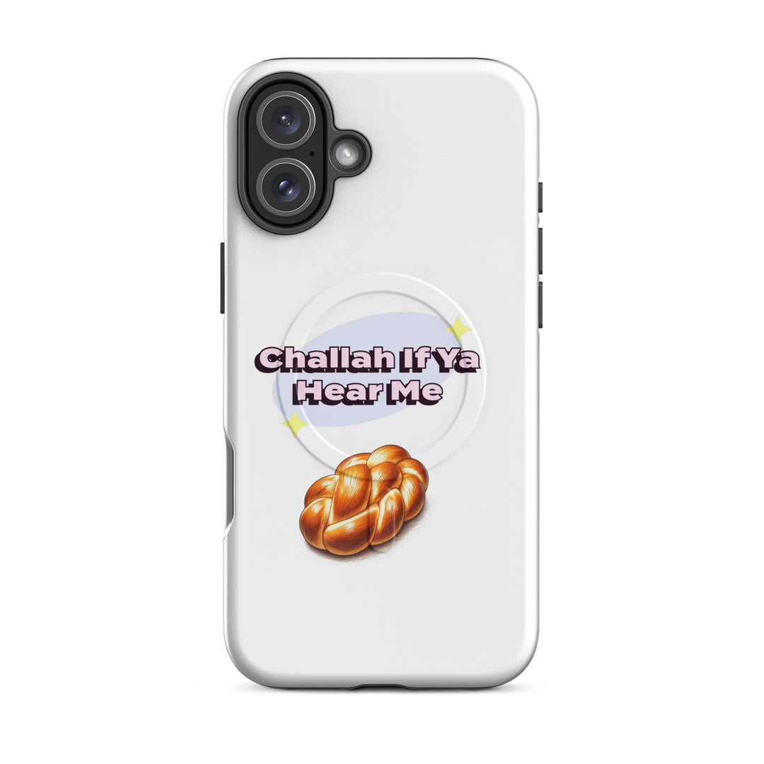 Challah if ya hear me Jewish pride magsafe® tough case for iphone® in Glossy - close-up