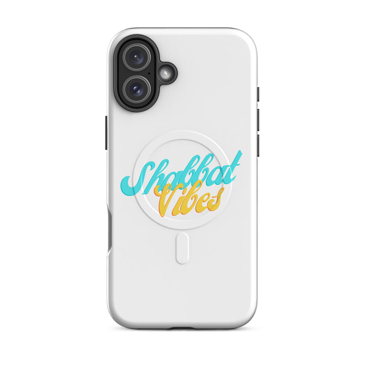 Shabbat Vibes Jewish pride magsafe® tough case for iphone® in Glossy - close-up