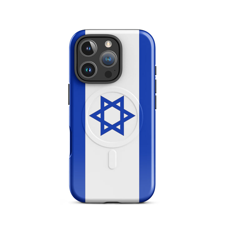Israel Flag Israel magsafe® tough case for iphone® in Glossy - lifestyle shot