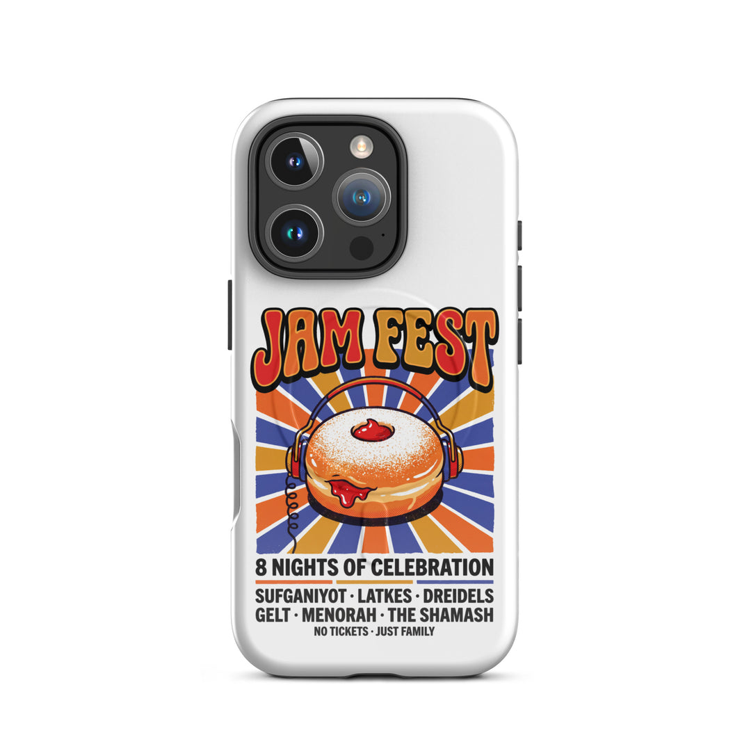 Jam Fest 8 Nights Jewish pride magsafe® tough case for iphone® in Glossy - lifestyle shot