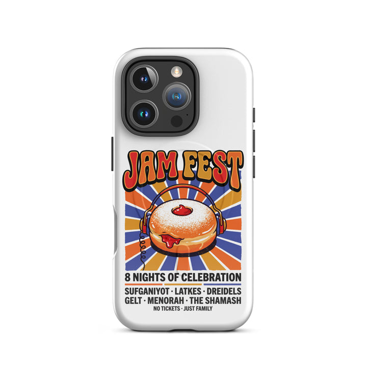 Jam Fest 8 Nights Jewish pride magsafe® tough case for iphone® in Glossy - lifestyle shot