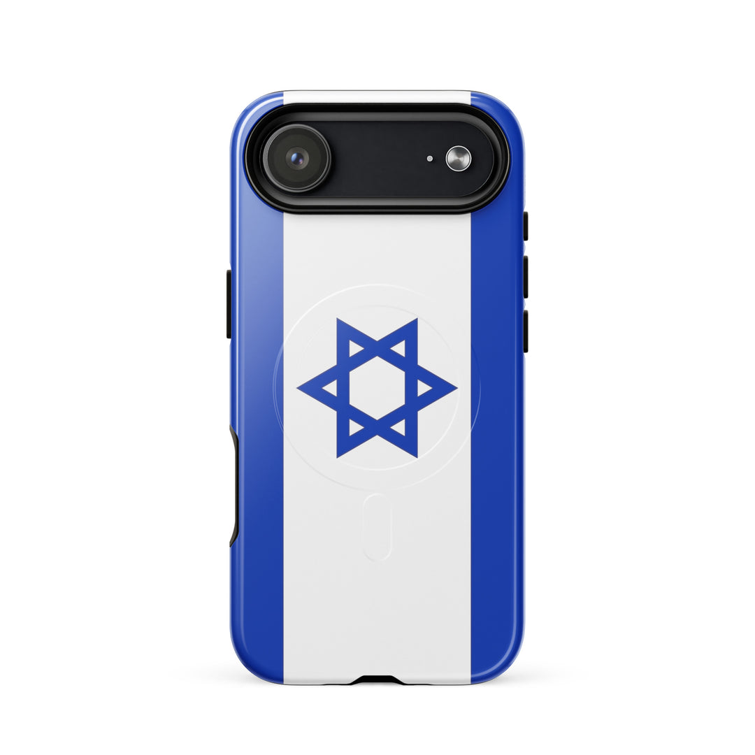 Israel Flag Israel magsafe® tough case for iphone® in Glossy - close-up