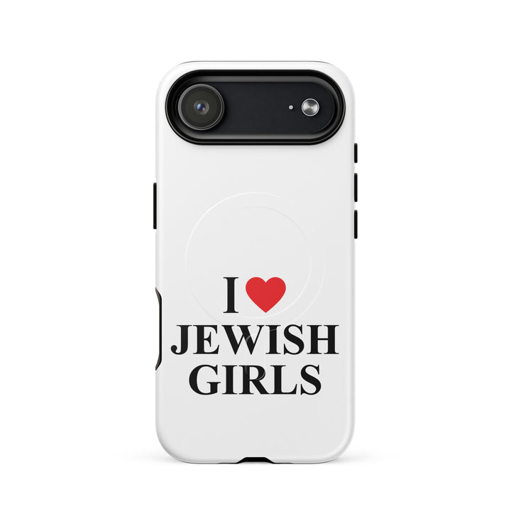 I Love Jewish Girls Jewish pride magsafe® tough case for iphone® in Glossy - close-up