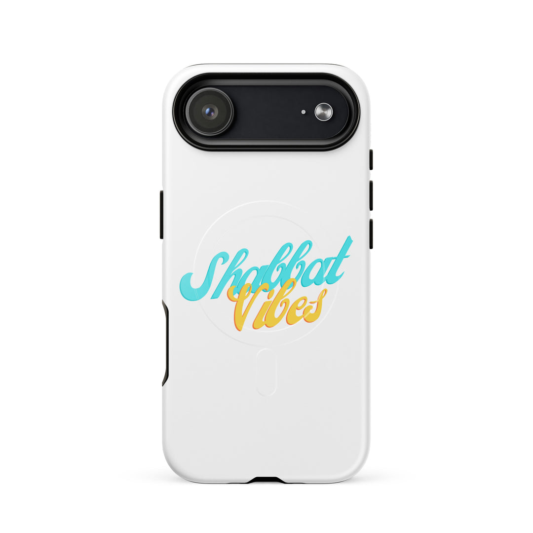 Shabbat Vibes Jewish pride magsafe® tough case for iphone® in Glossy - close-up