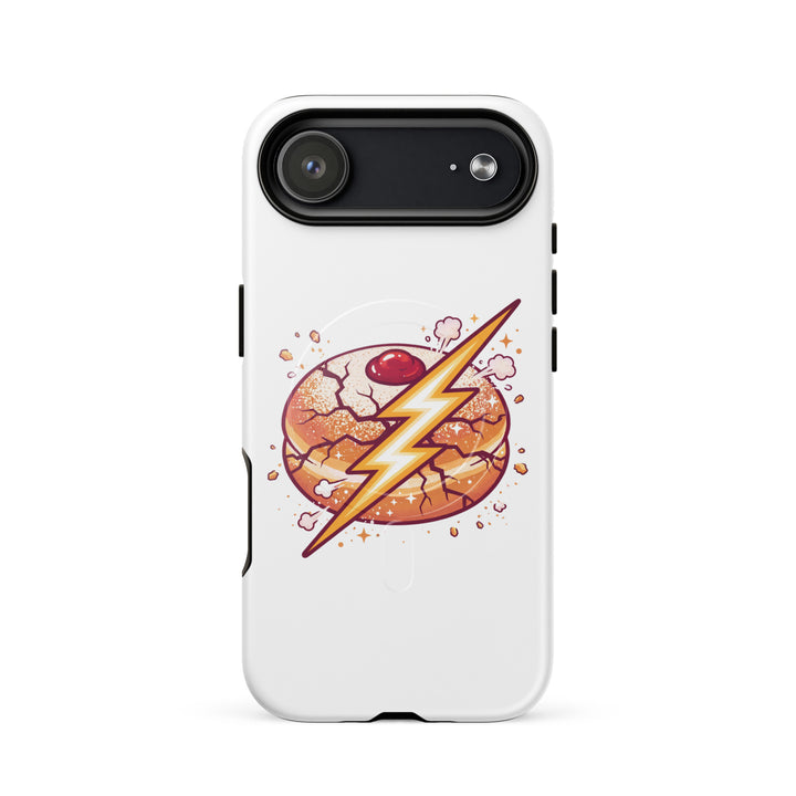 Sufganiyah Lightning Jewish pride magsafe® tough case for iphone® in Glossy - close-up