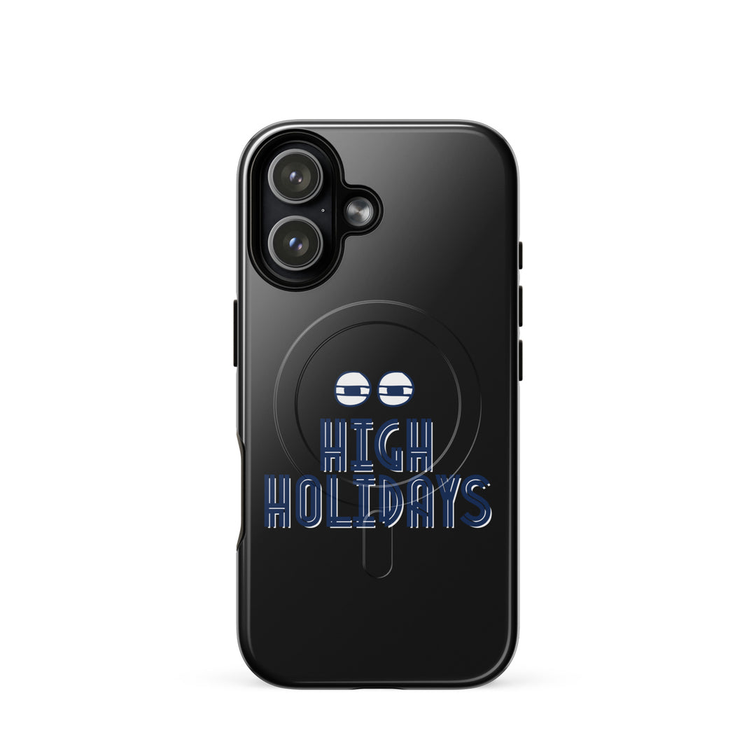 High Holidays Jewish pride magsafe® tough case for iphone® in Glossy - back view