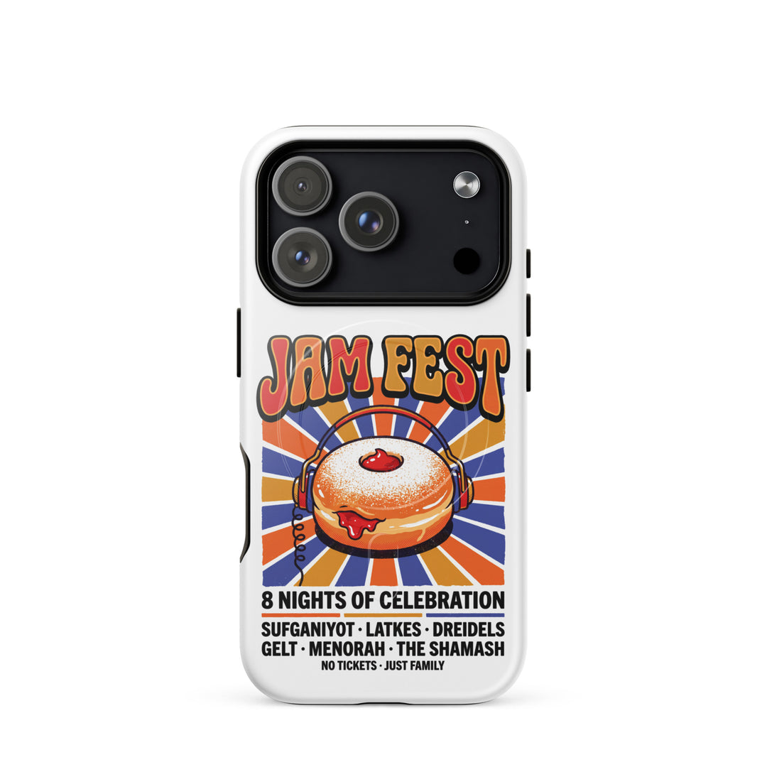 Jam Fest 8 Nights Jewish pride magsafe® tough case for iphone® in Glossy - lifestyle shot