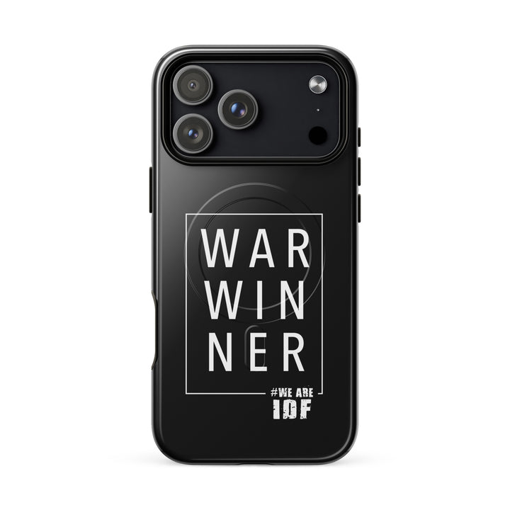 War Winner Jewish pride magsafe® tough case for iphone® in Glossy - folded view