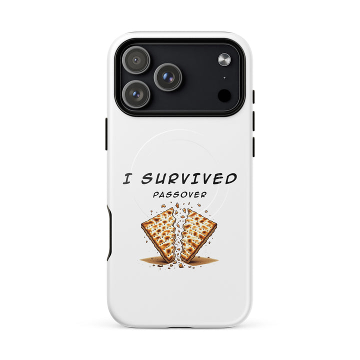 Passover Jewish pride magsafe® tough case for iphone® in Glossy - side view