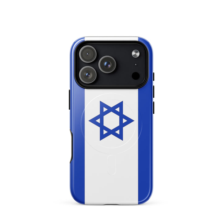 Israel Flag Israel magsafe® tough case for iphone® in Glossy - back view