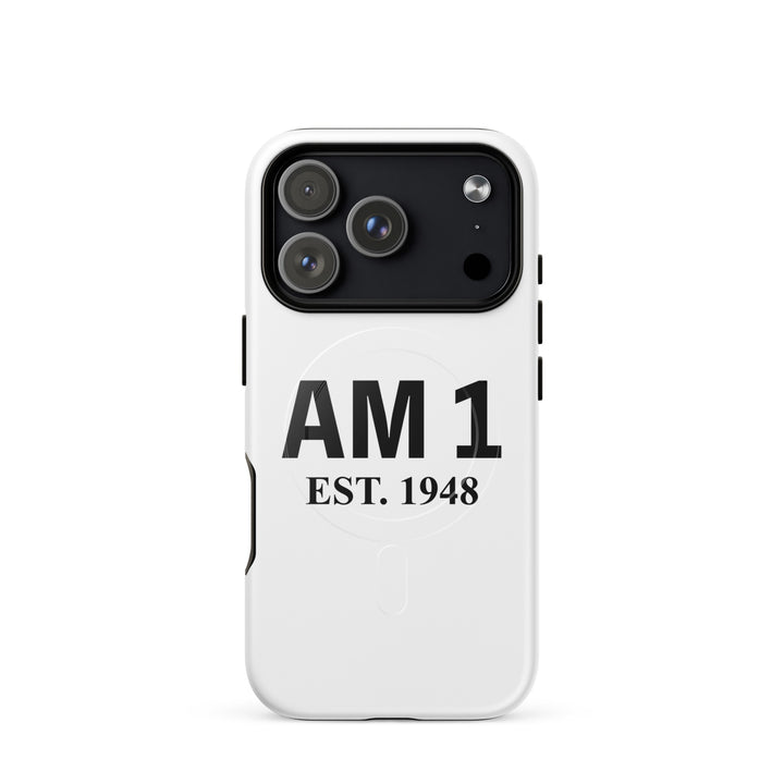 AM 1 | עם 1 Jewish pride magsafe® tough case for iphone® in Glossy - back view