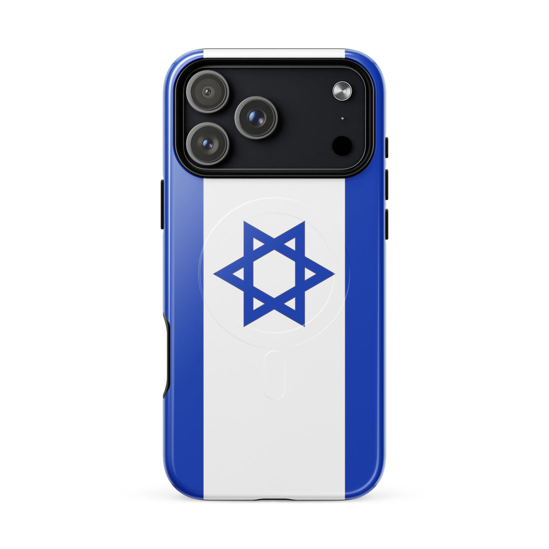 Israel Flag Israel magsafe® tough case for iphone® in Glossy - close-up