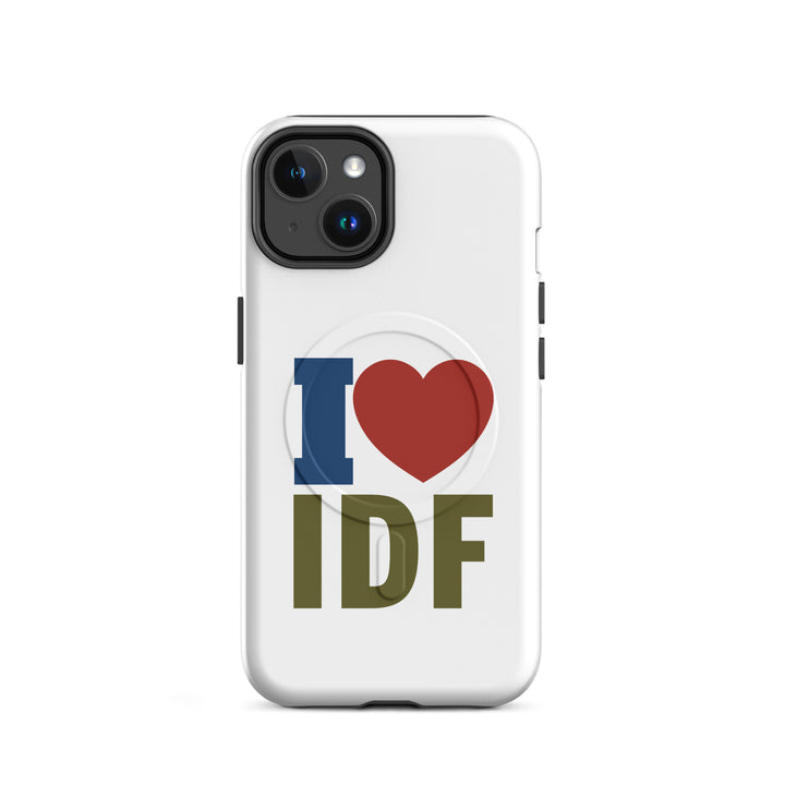 I Love IDF Israel army magsafe® tough case for iphone® in Matte - detail view
