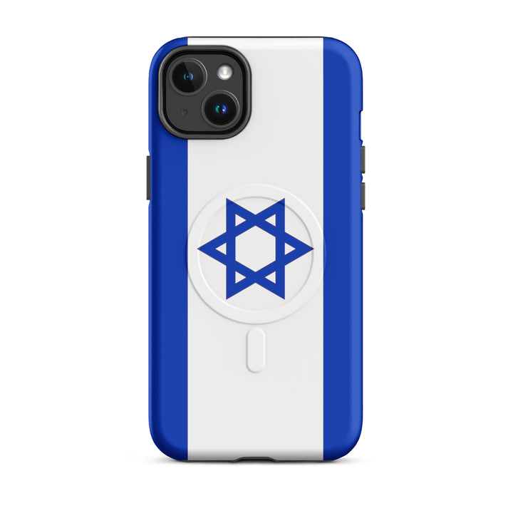 Israel Flag Israel magsafe® tough case for iphone® in Matte - flat lay