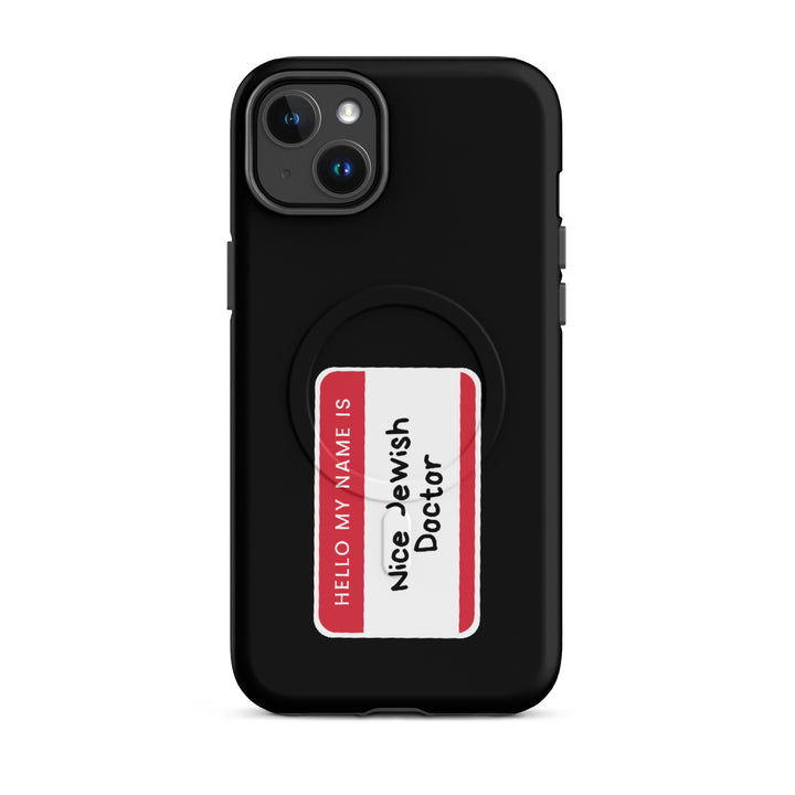 Nice Jewish Doctor Jewish pride magsafe® tough case for iphone® in Matte - flat lay