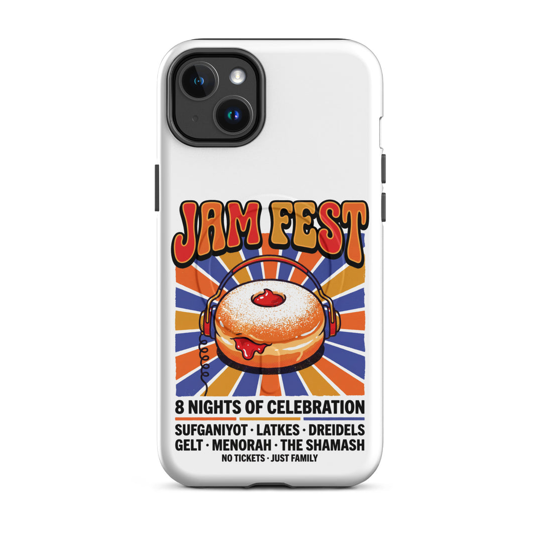 Jam Fest 8 Nights Jewish pride magsafe® tough case for iphone® in Matte - flat lay