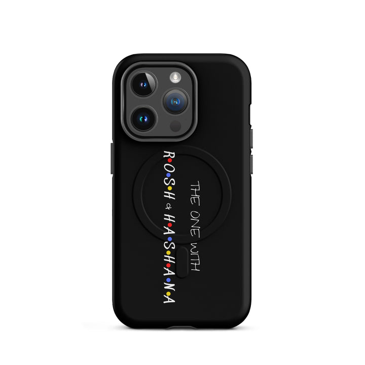 The One with Rosh HaShana Jewish pride magsafe® tough case for iphone® in Matte - side view