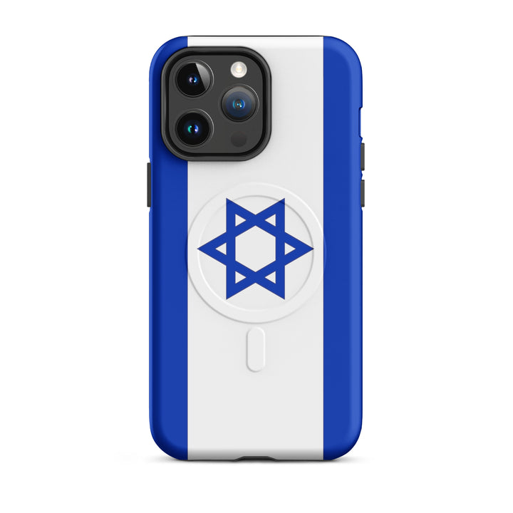 Israel Flag Israel magsafe® tough case for iphone® in Matte - front view