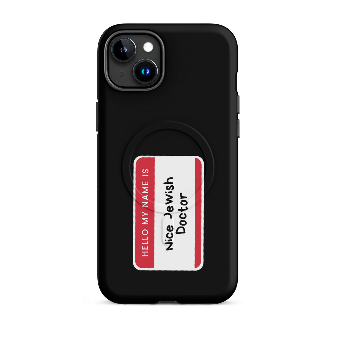 Nice Jewish Doctor Jewish pride magsafe® tough case for iphone® in Matte - flat lay