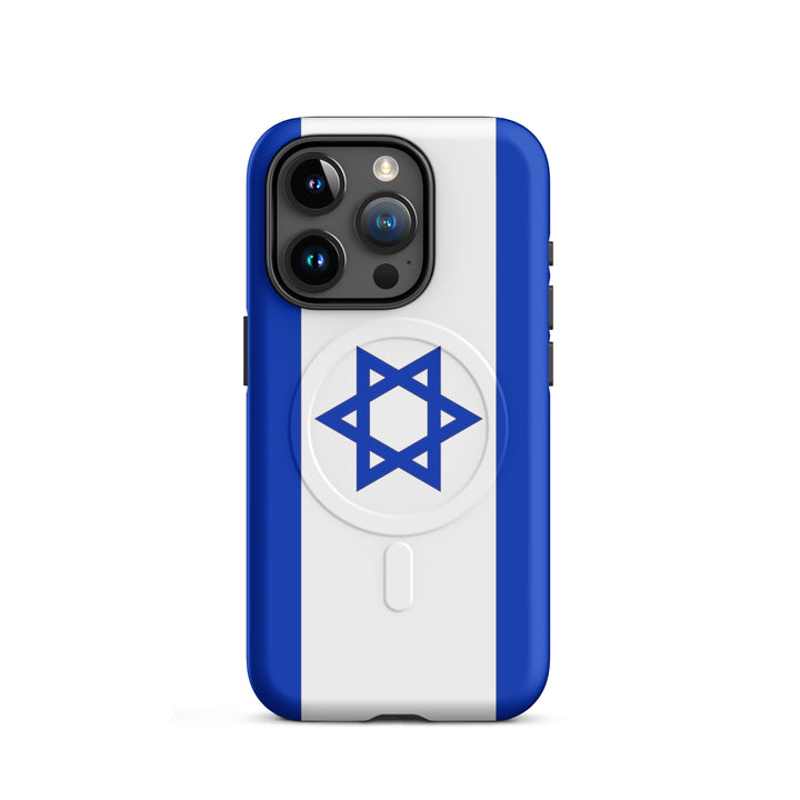 Israel Flag Israel magsafe® tough case for iphone® in Matte - side view