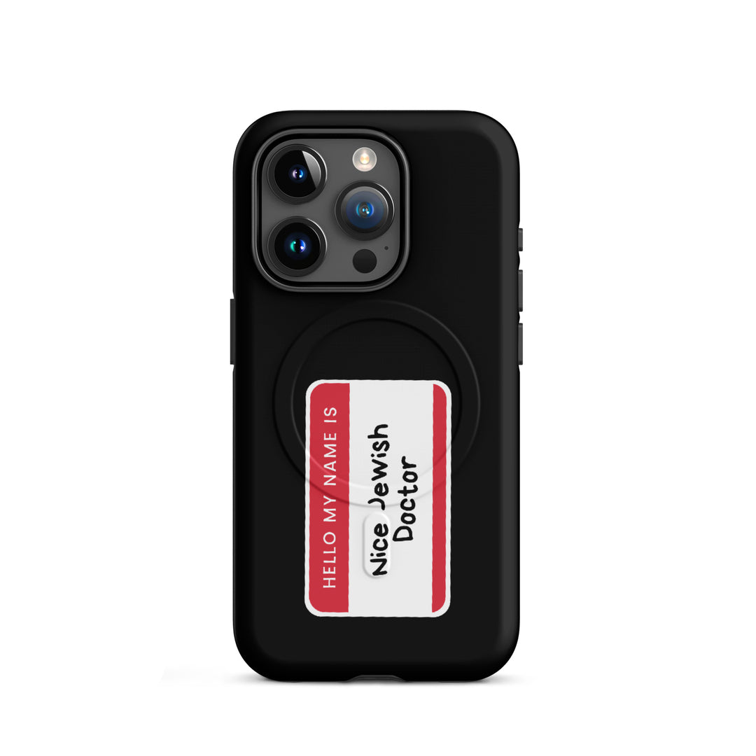 Nice Jewish Doctor Jewish pride magsafe® tough case for iphone® in Matte - side view