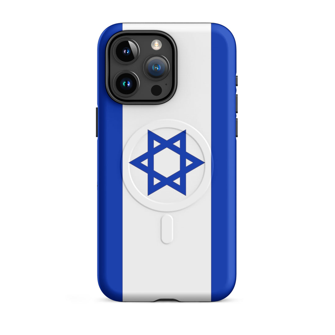 Israel Flag Israel magsafe® tough case for iphone® in Matte - front view