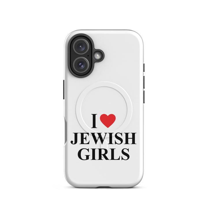 I Love Jewish Girls Jewish pride magsafe® tough case for iphone® in Matte - detail view