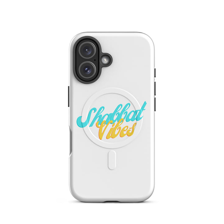 Shabbat Vibes Jewish pride magsafe® tough case for iphone® in Matte - detail view