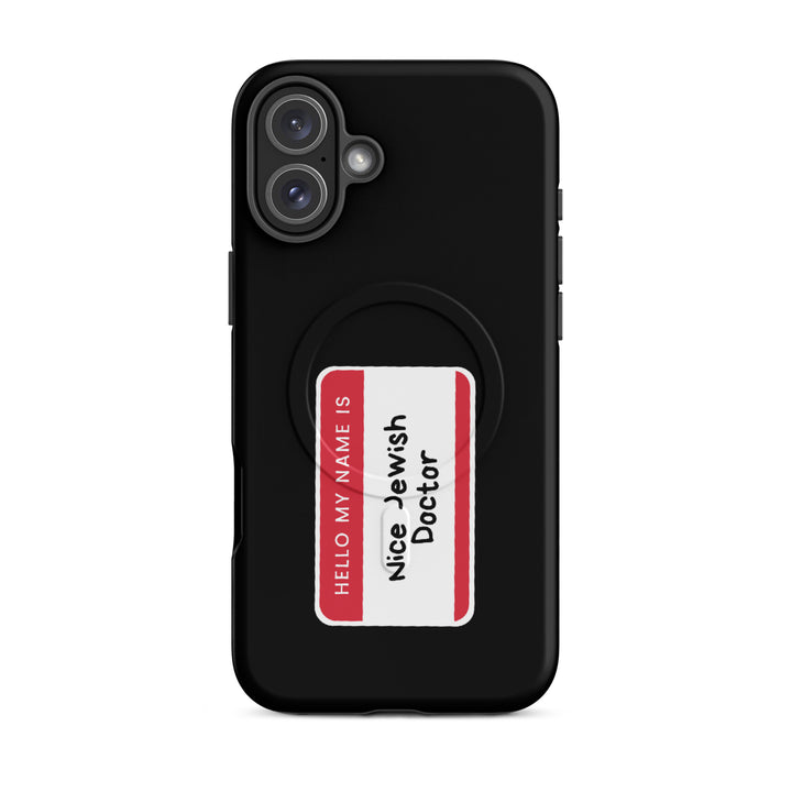 Nice Jewish Doctor Jewish pride magsafe® tough case for iphone® in Matte - flat lay