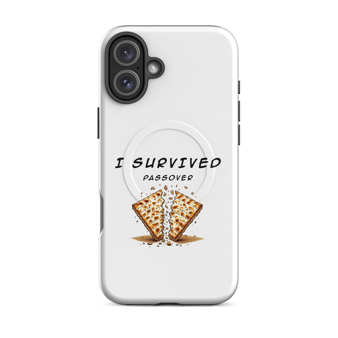 Passover Jewish pride magsafe® tough case for iphone® in Matte - side view