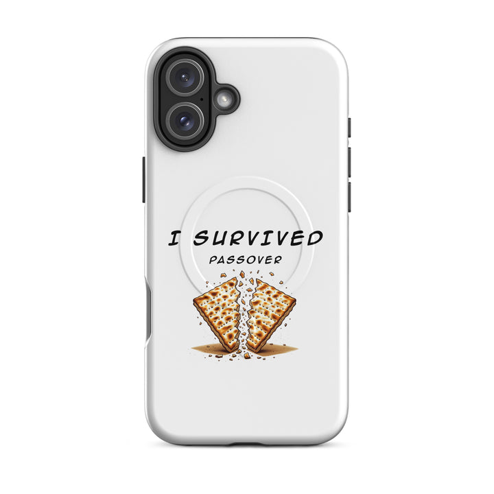 Passover Jewish pride magsafe® tough case for iphone® in Matte - side view