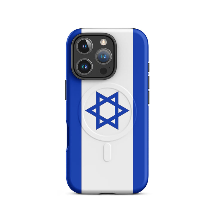 Israel Flag Israel magsafe® tough case for iphone® in Matte - side view