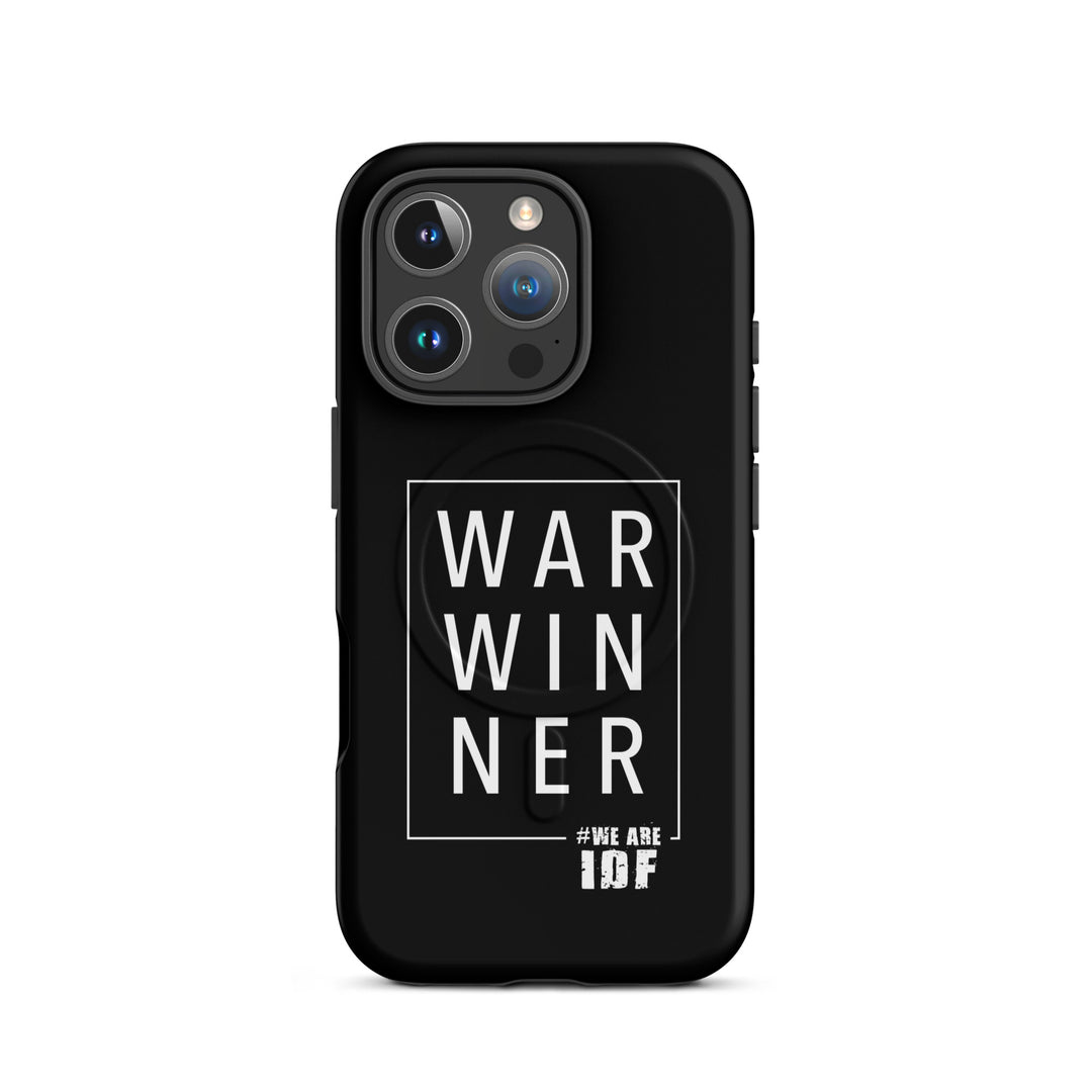 War Winner Jewish pride magsafe® tough case for iphone® in Matte - side view