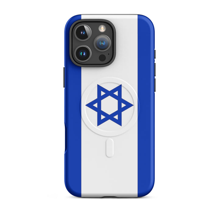 Israel Flag Israel magsafe® tough case for iphone® in Matte - front view