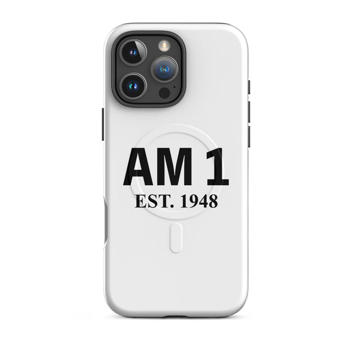 AM 1 | עם 1 Jewish pride magsafe® tough case for iphone® in Matte - front view