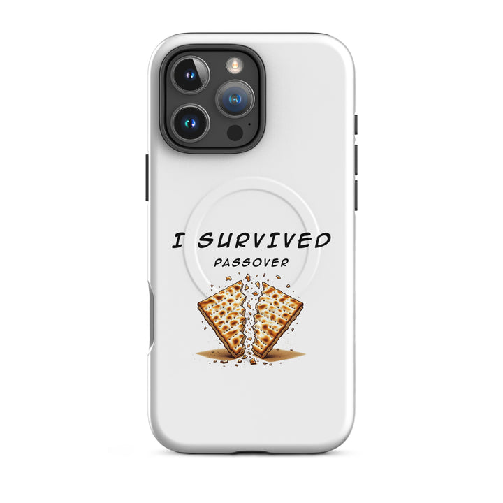 Passover Jewish pride magsafe® tough case for iphone® in Matte - flat lay