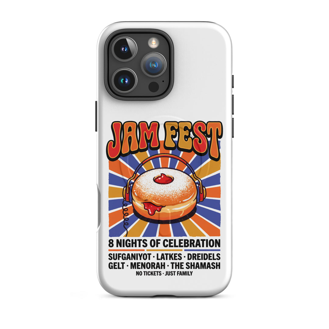 Jam Fest 8 Nights Jewish pride magsafe® tough case for iphone® in Matte - front view