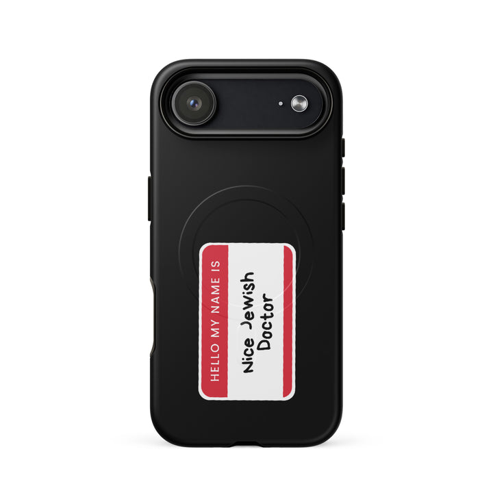 Nice Jewish Doctor Jewish pride magsafe® tough case for iphone® in Matte - flat lay