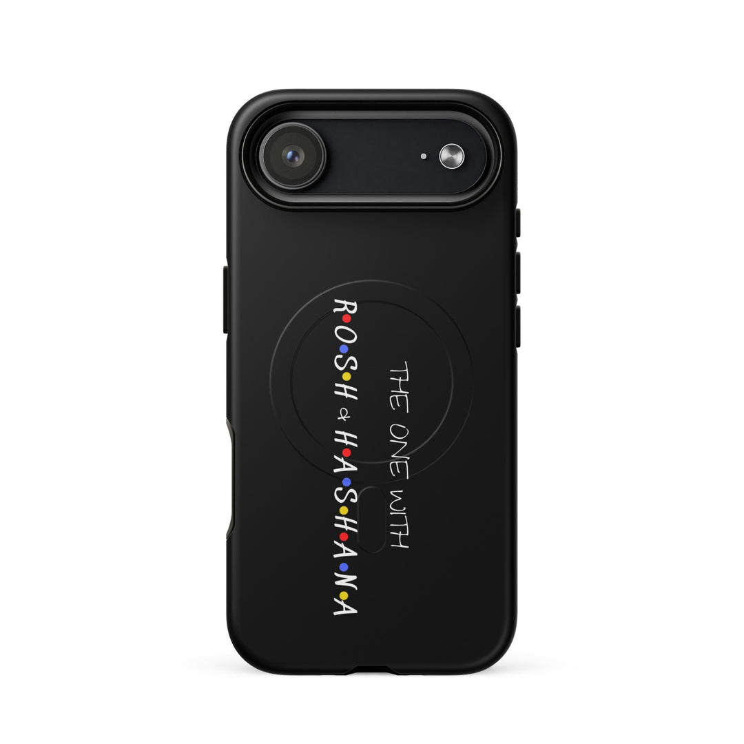The One with Rosh HaShana Jewish pride magsafe® tough case for iphone® in Matte - flat lay